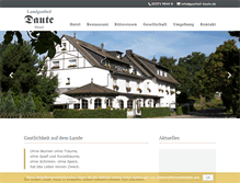 Tablet Screenshot of gasthof-daute.de